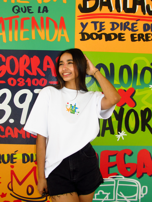 CAMISETA OVERSIZED ASÍ SUENA BARRANQUILLA